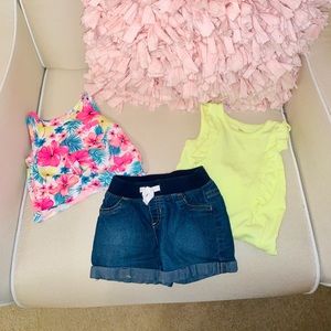 Baby girl summer outfit set